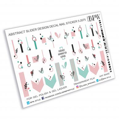 Decal nail sticker Abstract geometry