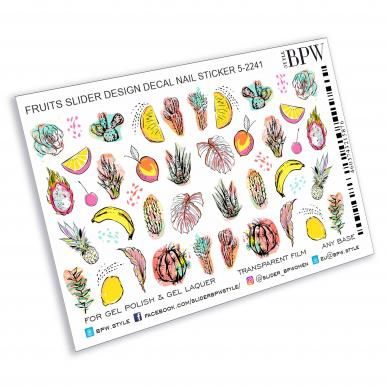 Decal nail sticker Watercolor fruits