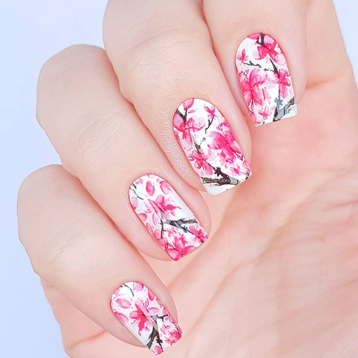 Decal nail stickers Sakura