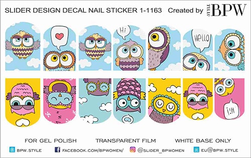 Decal sticker Owls