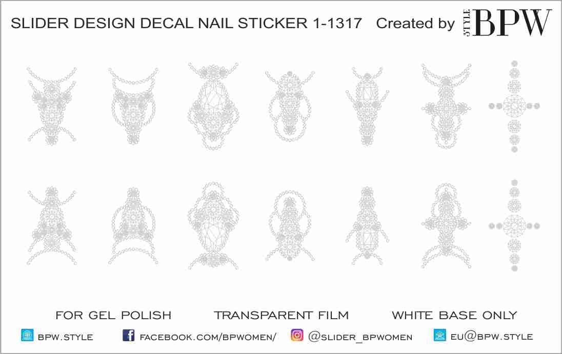 Decal nail sticker Stencils for rhinstones