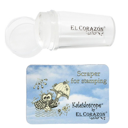 Stamp clear & scraper El Corazon