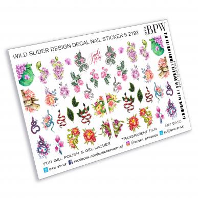 Decal nail sticker Color snakes