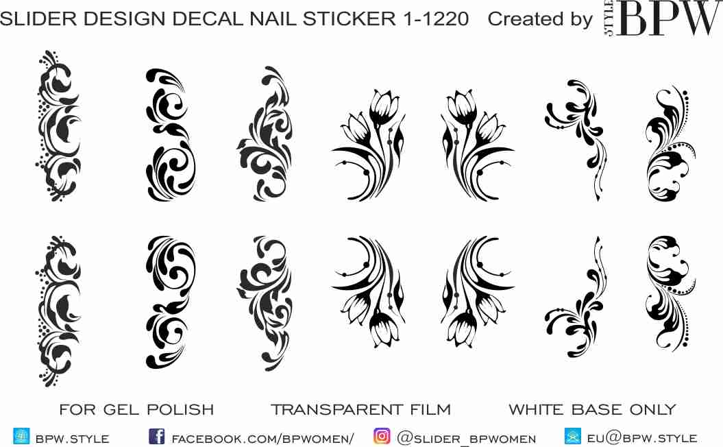 Decal sticker Black tracery