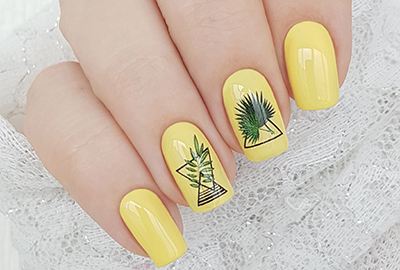 Manicure geometry with leaves