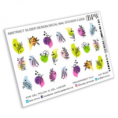 Decal nail sticker Abstract twigs