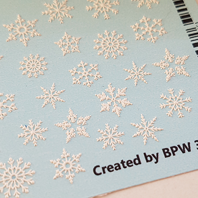 Decal sticker 3D effect Snowflakes