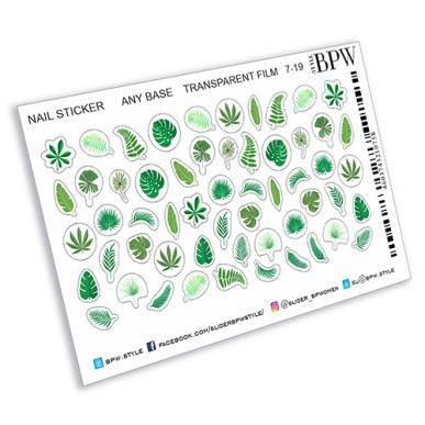 Nail stickers Tropic leaves
