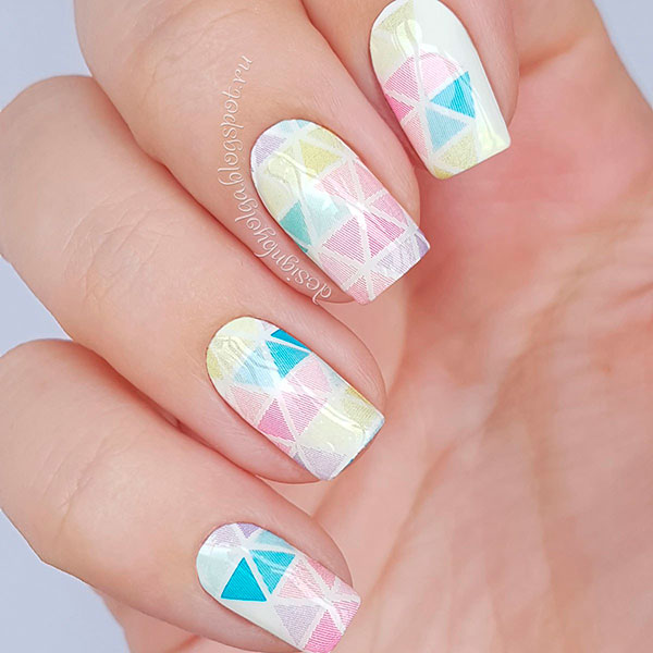 Decal nail sticker Triangles
