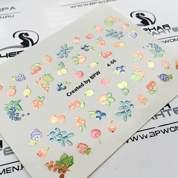 Decal nail sticker Fruits and berries