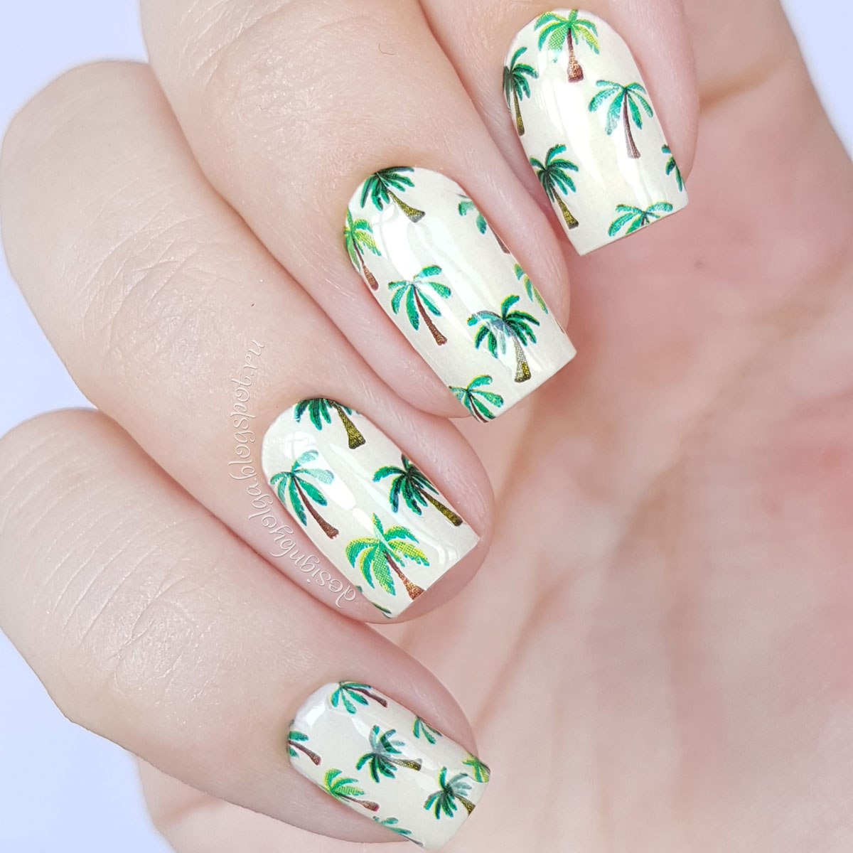 Decal nail sticker Palms