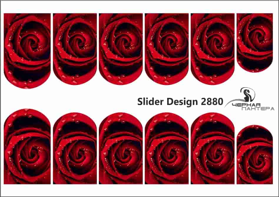 Decal nail sticker Red roses