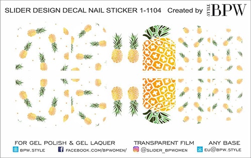 Decal sticker Pineapples