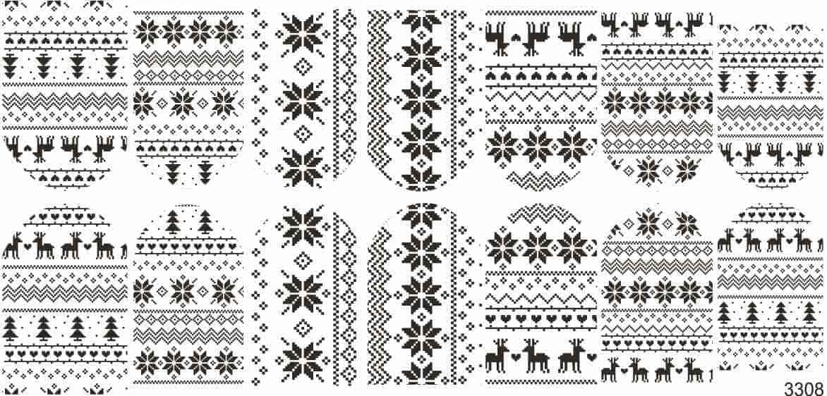 Decal nail sticker Winter graphic