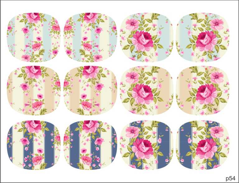Decal nail stickers Flowers
