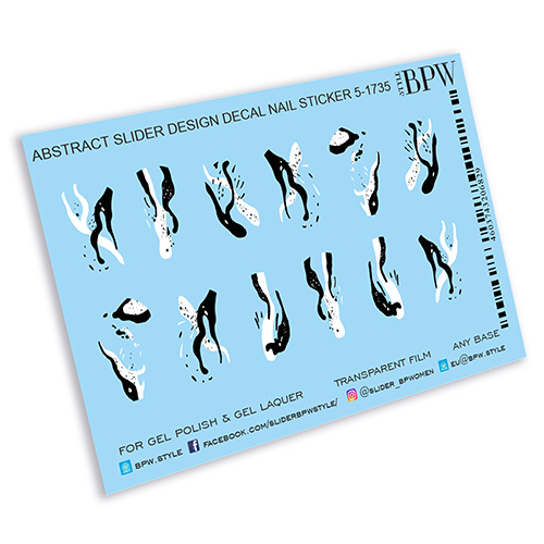 Decal nail sticker  Graphic blur