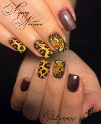 Decal nail sticker Leopard