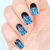 Decal nail stickers Black tracery