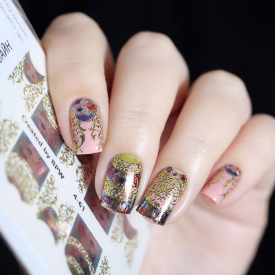 Decal nail sticker Patten with flowers