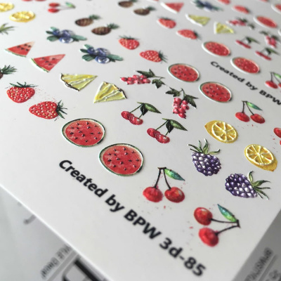 Decal sticker 3D effect Fruits