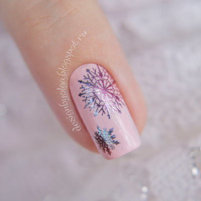 Decal nail sticker Color snowflakes