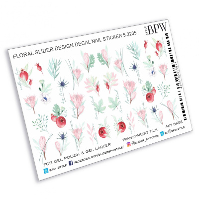 Decal nail sticker Floral