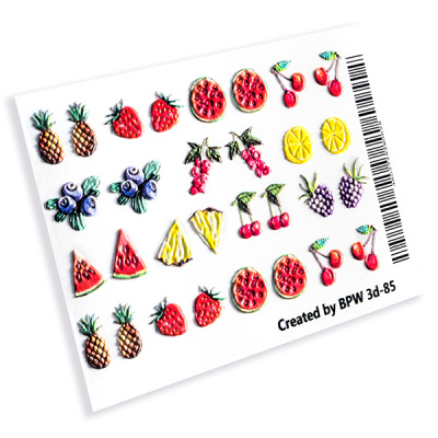 Decal sticker 3D effect Fruits