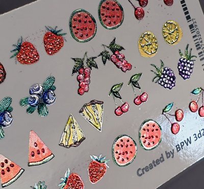 Decal sticker 3D Fruits