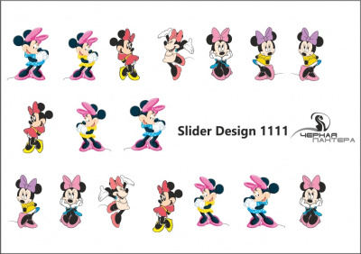 Decal nail sticker Minnie Mouse