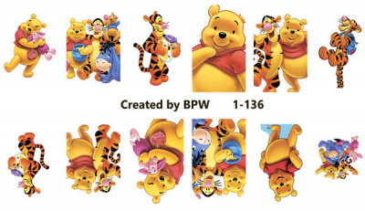 Decal nail sticker Winnie the Pooh