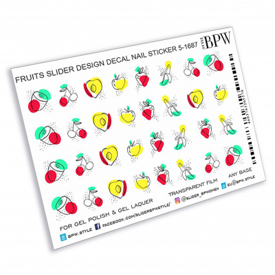Decal nail sticker Fruits-Berries