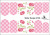 Decal nail stickers Pink flowers