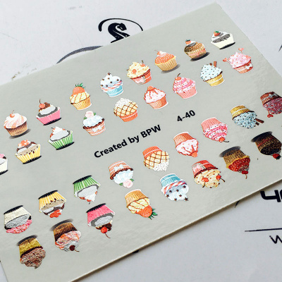 Decal nail sticker Cakes
