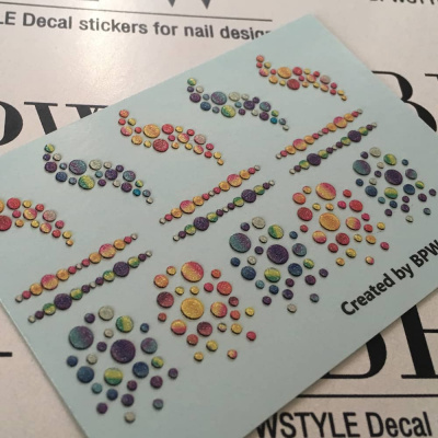 Decal sticker 3D effect Confetti