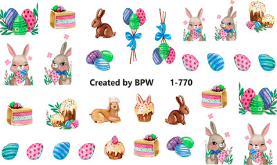 Decal nail stickers Easter
