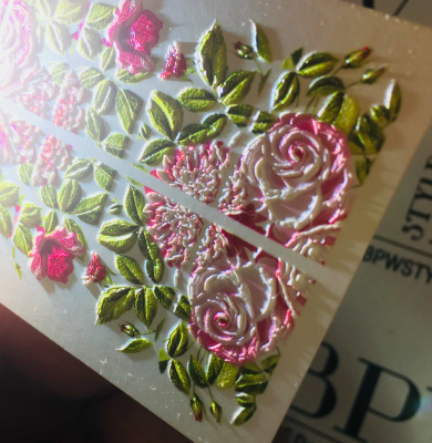 Decal sticker 3D effect Roses