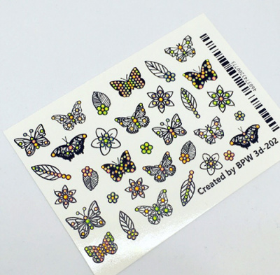 Decal sticker 3D Butterflies