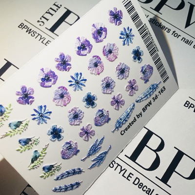 Decal sticker 3D effect Flowers & Birds