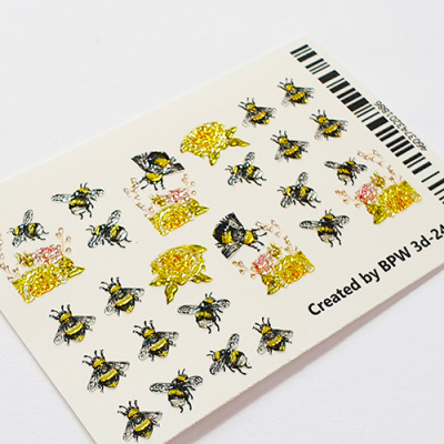 Decal sticker 3D Bees