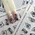 Decal nail sticker Marble pattern with flowers