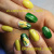 Decal nail sticker Yellow tulips