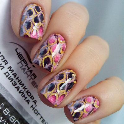 Decal nail sticker Snake