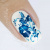 Decal nail stickers Gzhel