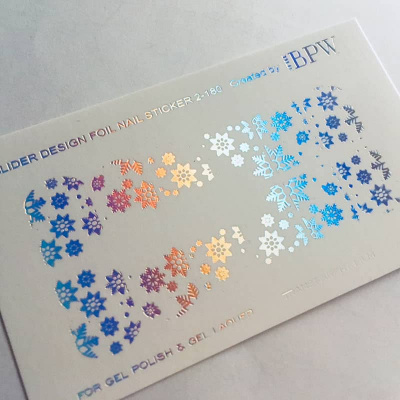 Foil decal sticker Snowflakes