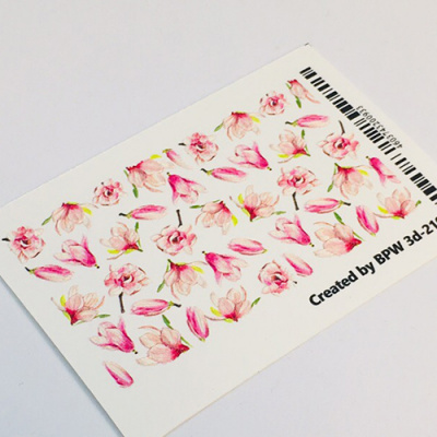 Decal sticker 3D Spring flowers