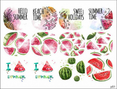 Decal nail stickers Watermelon