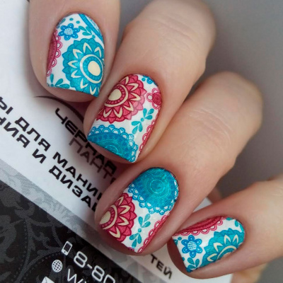 Decal nail sticker Paisley