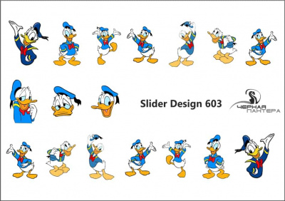 Decal nail stickers Donald Duck