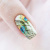 Decal nail stickers Peacock