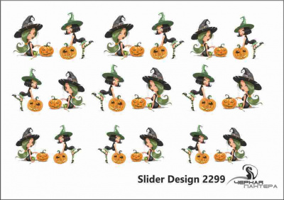 Decal nail stickers Witches